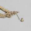 Gold-Toned Textured Geometric Drop Earrings - Image 3