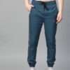 Men Teal Blue Slim Solid Training Rapid Dry Joggers