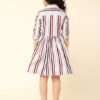 Striped Keyhole Neck Dress - Image 6