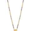 Gold-Plated Stone-Studded & Beaded Mangalsutra - Image 3