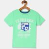 Boys Green Printed Round Neck Flippy Sequinned T-shirt - Image 2